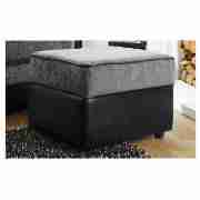 Luxor Footstool, Charcoal