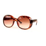 Jackie` Oversized Round Plastic Frame Sunglasses