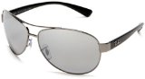 Ray Ban 3386 Sunglasses 004/82 GUNMETAL GRAY MIRROR SILVER POLAR 63/13 Small