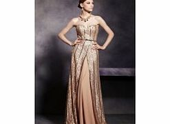 Luxury Sweetheart Sleeveless Satin Evening