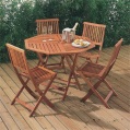 5-piece hardwood octagonal set