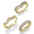 channel-set wishbone eternity ring