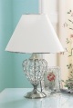 glass buttoned table lamp