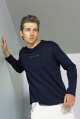 mens long-sleeved v-neck top