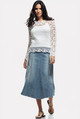 LXDirect stretch denim skirt