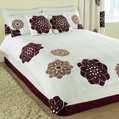 suede flower duvet cover