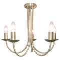 LXDirect toronto 5-light semi-flush candlelight fitting