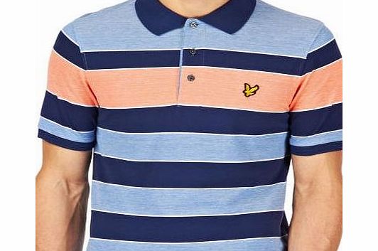 Mens Lyle  Scott Oxford Polo Shirt - Deep End