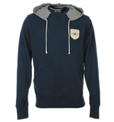 Lyle and Scott Navy Hooded Sweatshirt