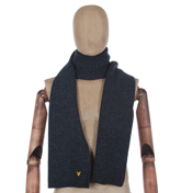 Lyle and Scott Vintage Admiral Blue Fleck Scarf