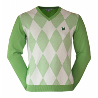 Lyle and Scott Club Eagle Diamond Cotton Sweater-Fairway