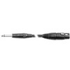 Professional Female XLR - mono jack 1m