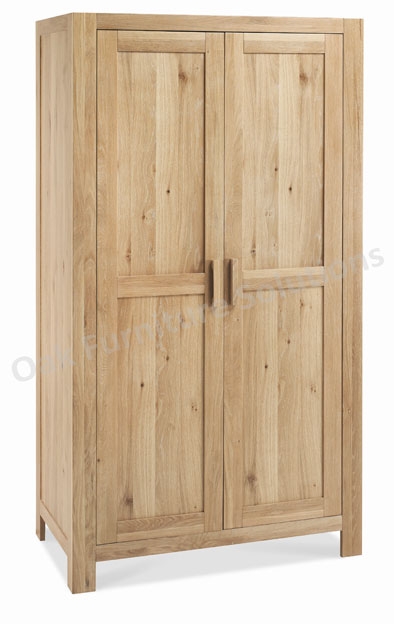 Washed Oak Double Wardrobe