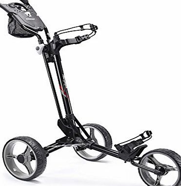 MacGregor Mac Gregor Unisex Compact 3 Wheel Trolley - Black/Charcoal