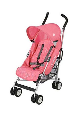 Maclaren Quest Mod Coral Pink Print