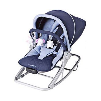 Maclaren Vibrating Baby Rocker Navy/Soft Blue