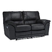 Madrid Leather Recliner Sofa, Black