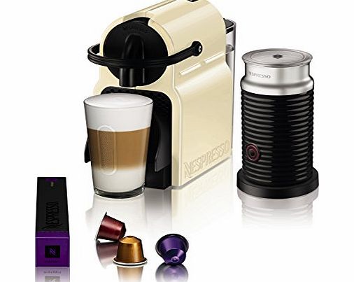 Magimix Nespresso Inissia Coffee Machine with Aeroccino, Cream