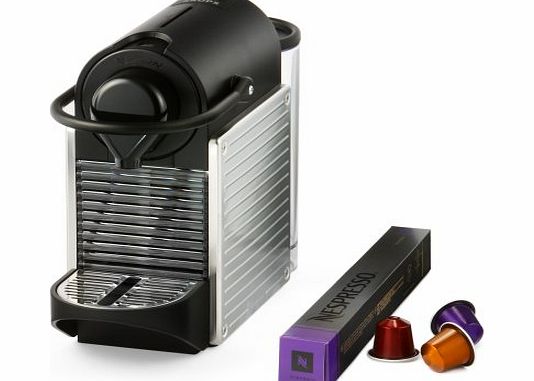 Magimix Nespresso Pixie by Magimix Electric Coffee Machine Aluminium