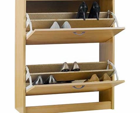 Shoe Storage Cabinet - Beech Effect