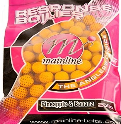 Mainline New Carp Fishing Pineapple amp; Banana Boilies 15MM Handy Pack.