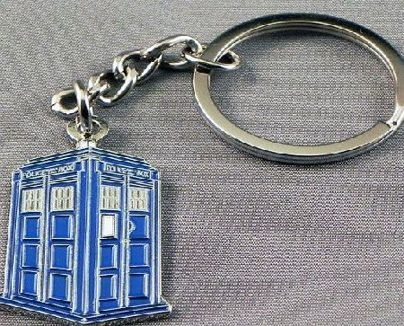 Mainly Metal Metal Enamel Keyring Doctor Dr. Who Tardis Police Box