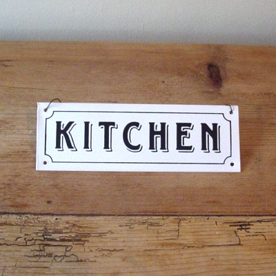 KITCHEN Sign