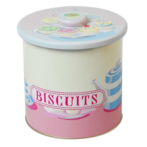 Tea and Cakes Vacuum Biscuit Tin