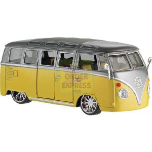 Maisto 1 25 Scale V Bugz Samba Van Yellow Silver