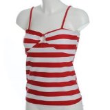 Ocean Pacific Strappy Tankini Ladies Red Stripe 10