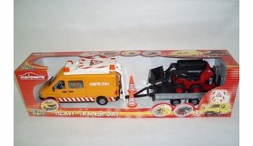 Majorette Heavy Transport Sprinter and Trailer