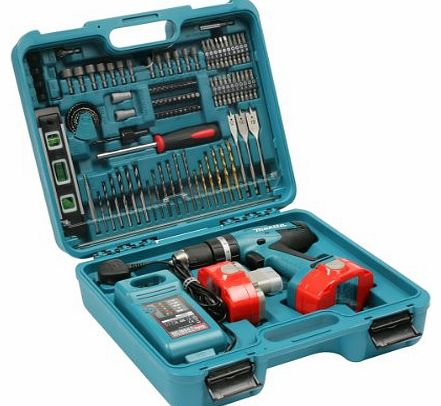  8391DWPE-TK 18V Combi Drill With 2x 1.3Ah Ni-Cad Batteries 8391DWPETK (+101Piece Accessory Set)