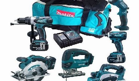 Makita  DK18064 18V LXT Lithium-Ion 6 Piece Cordless Kit (3 x 3ah Batteries)