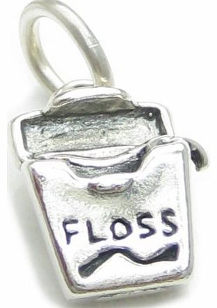 Maldon Jewellery Dental Floss sterling silver charm .925 x 1 Dentistry Teeth Tooth care CF4267