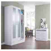 Triple Wardrobe, White