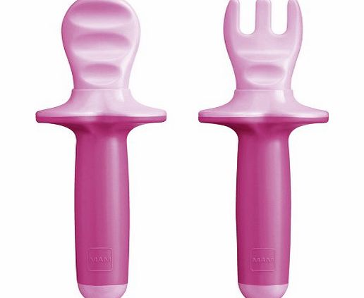 MAM *New* MAM Dipper Set Babys 1st Cutlery Feeding Set 6  Months BPA Free - Pink Blue or Green