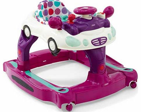 Pink Car Baby Walker