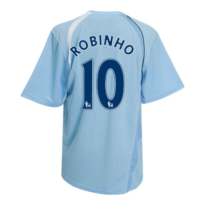 Le Coq Sportif 08-09 Man City home (Robinho 10)