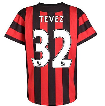 Man City Umbro 2011-12 Manchester City Umbro Away Shirt (Tevez