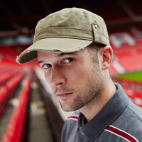 manchester United Military Cap - Khaki.