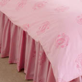 Pink Crest Valance Sheet.