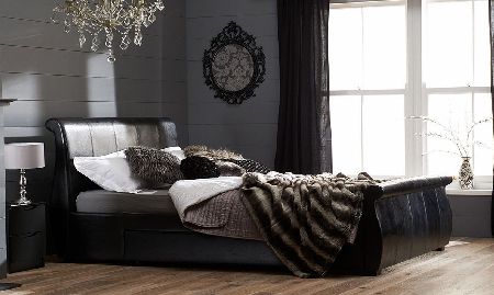 Manhattan Bedstead - Black Sprung Slats