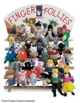 Manhattan Finger Follies Finger Puppet Wooden Rack (Finger Puppets Supplied Separately)