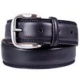 Manieri Black Smooth Leather Belt