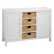 4 Drawer 2 door Sideboard, White