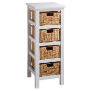 4 Drawer Storage, White