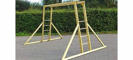 Manor Childrens Wooden Monkey Bars - Climbing Frame