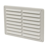 MANROSE Rectangle White 229mm Louvre Vent