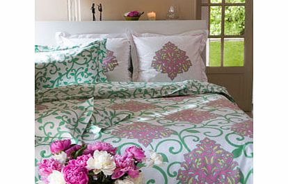 Manuel Canovas Taj Mahal Green Bedding Fitted Sheet Double