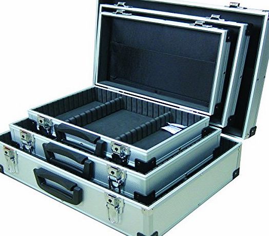 Maplin METAL FLIGHT CASE LOCKABLE TRIPLE PACK SMALL/MED/LARGE